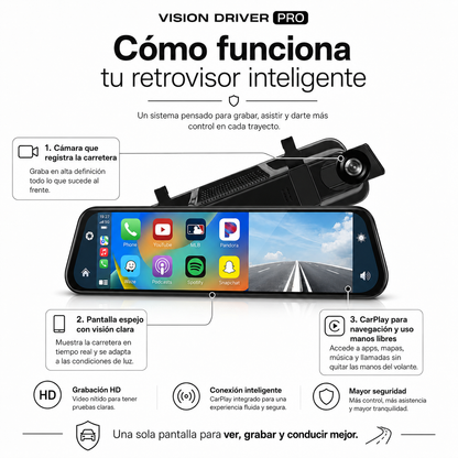 Espejo Inteligente 4K Carplay