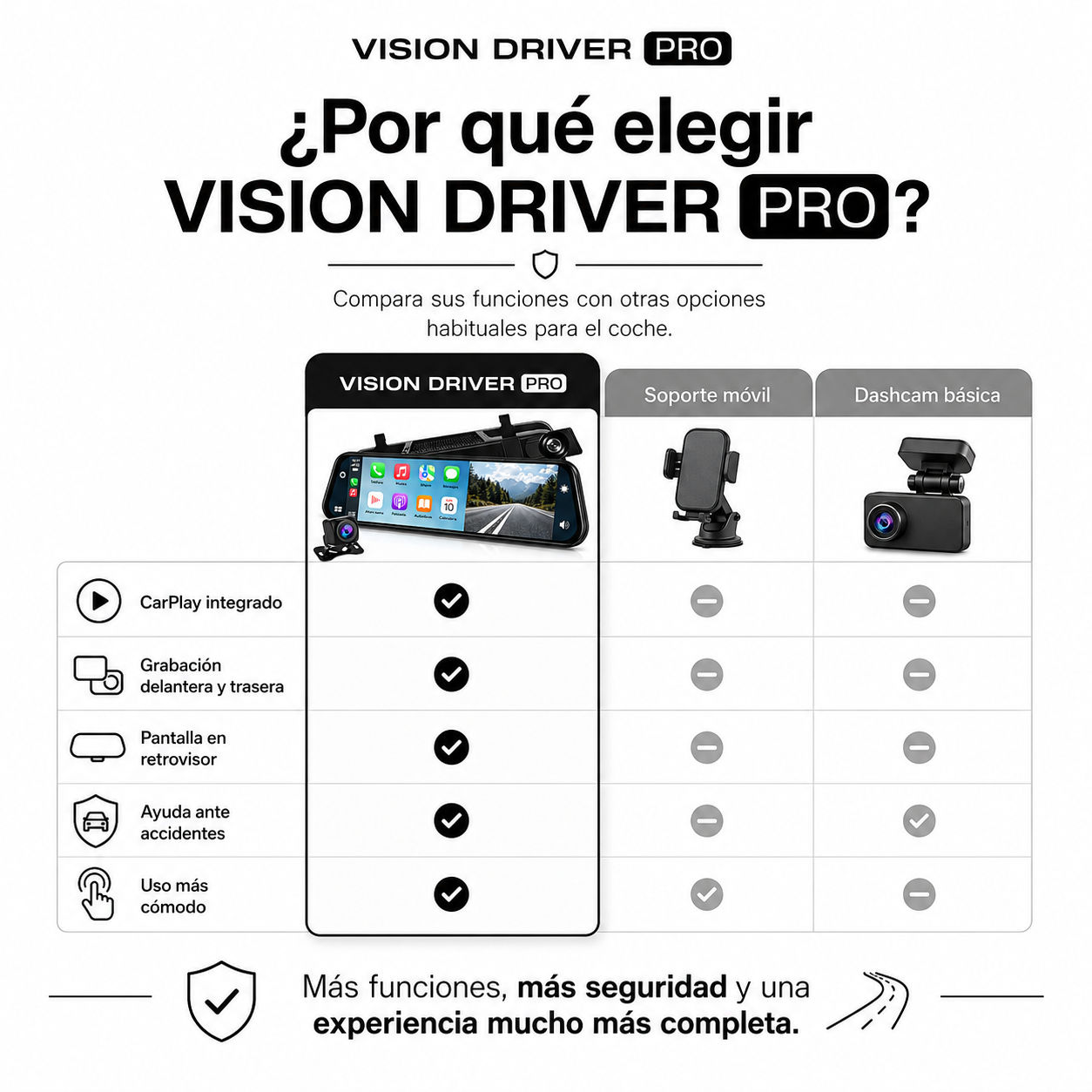 Espejo Inteligente 4K Carplay
