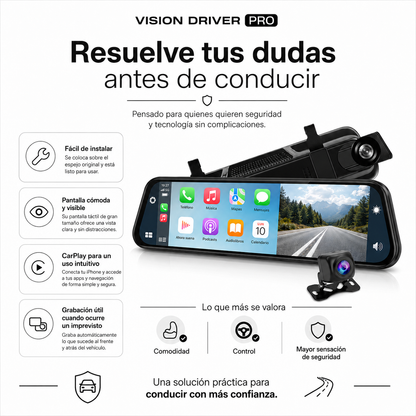 Espejo Inteligente 4K Carplay